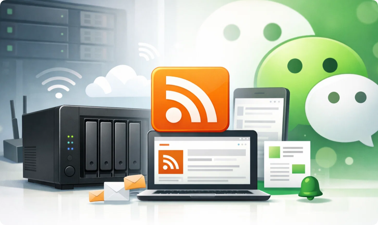 星哥带你玩飞牛 NAS-16：不再错过公众号更新，飞牛 NAS 搭建 RSS