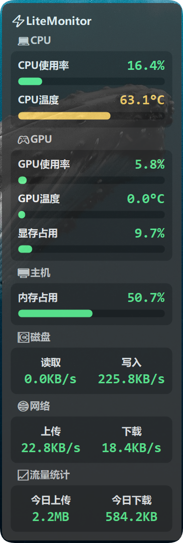 仅 2MB 大小！开源硬件监控工具：Win11 无缝适配，CPU、GPU、网速全维度掌控