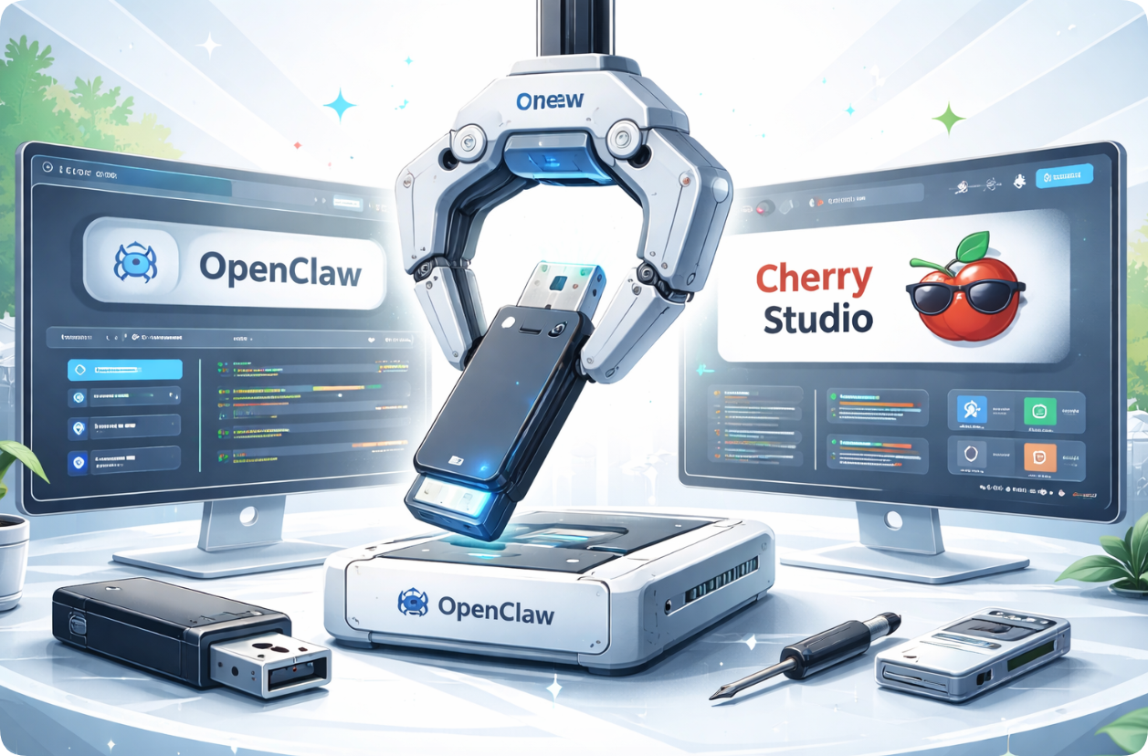 星哥玩云|OpenClaw 装 U 盘 + Cherry Studio 双教程！即插即用 + 一键部署