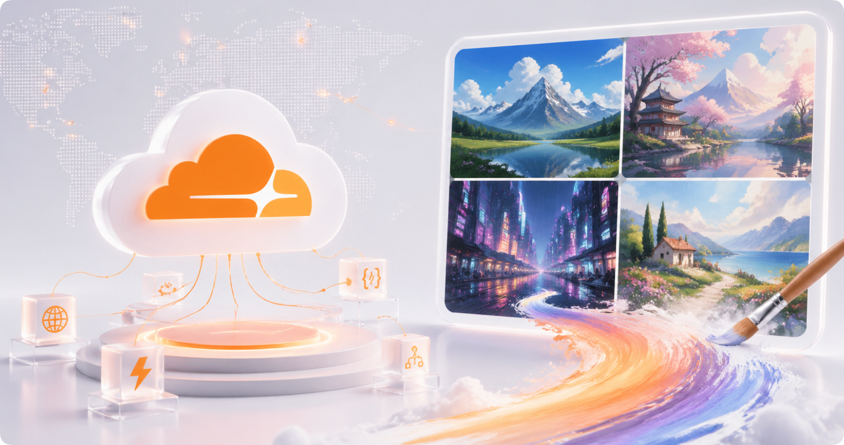 免费玩转 Cloudflare-01：搭建免费文生图工具！Cloudflare Workers 一键部署，4 款热门模型随便用